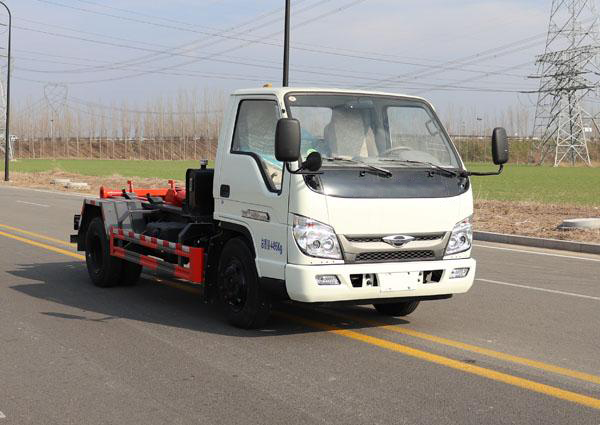 ボックス型脱着式圧縮ゴミ収集車